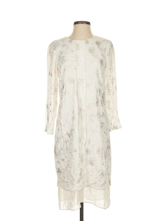 Rebecca Taylor Dresses & Skirts - Rebecca Taylor Silk Ivory Sleeve Shift Women’s Dress Size  2